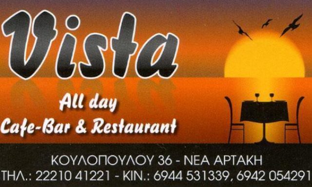 Vista All Day Cafe Bar Restaurant